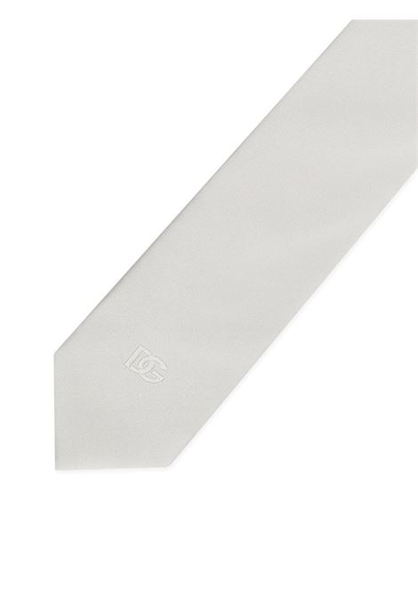 Martini tie made of silk with DG logo embroidery DOLCE & GABBANA | GT149E-G0UBUW0001